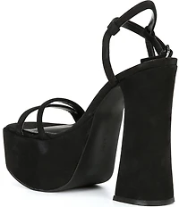 Gianni Bini Babel Suede Strappy Platform Dress Sandals