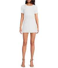 Gianni Bini Beri Crepe Coordinating Mini Skort
