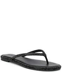Gianni Bini Betina Rhinestone Embellished Thong Sandals
