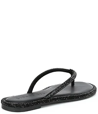 Gianni Bini Betina Rhinestone Embellished Thong Sandals
