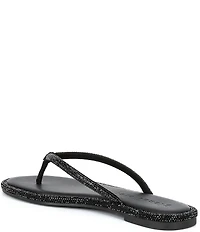 Gianni Bini Betina Rhinestone Embellished Thong Sandals