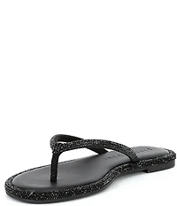 Gianni Bini Betina Rhinestone Embellished Thong Sandals