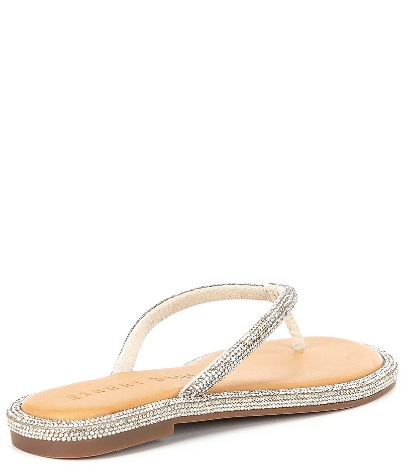 Gianni Bini Betina Rhinestone Embellished Thong Sandals