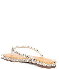 Gianni Bini Betina Rhinestone Embellished Thong Sandals