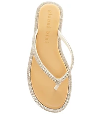 Gianni Bini Betina Rhinestone Embellished Thong Sandals