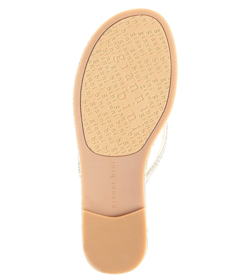 Gianni Bini Betina Rhinestone Embellished Thong Sandals