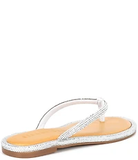 Gianni Bini Betina Rhinestone Embellished Thong Sandals