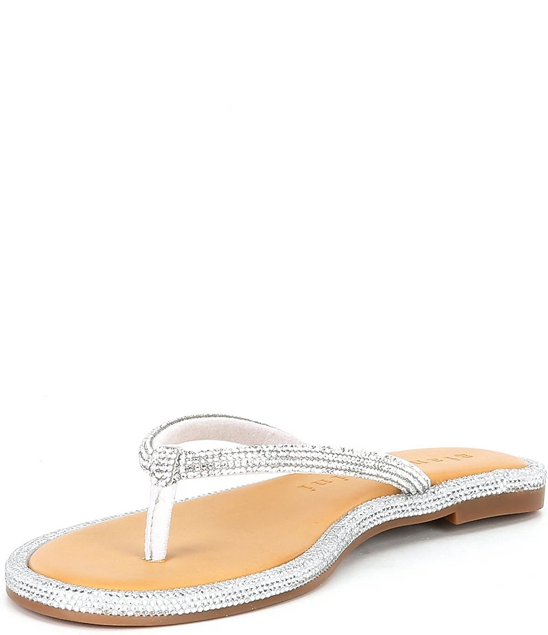 Gianni Bini Betina Rhinestone Embellished Thong Sandals