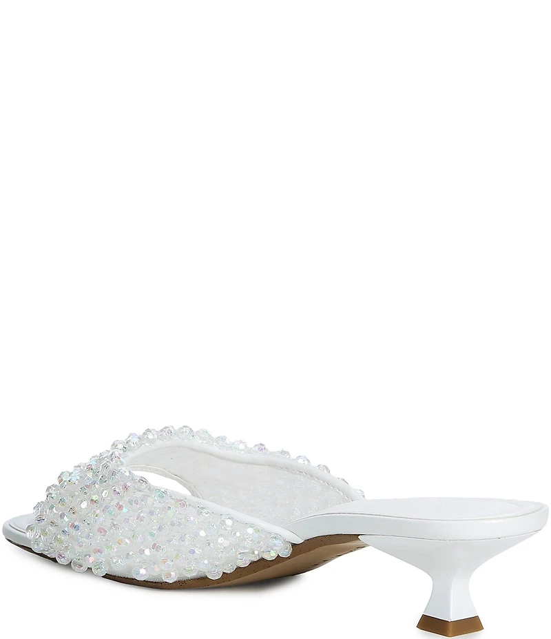 Gianni Bini Billeena Beaded Dress Slide Sandals