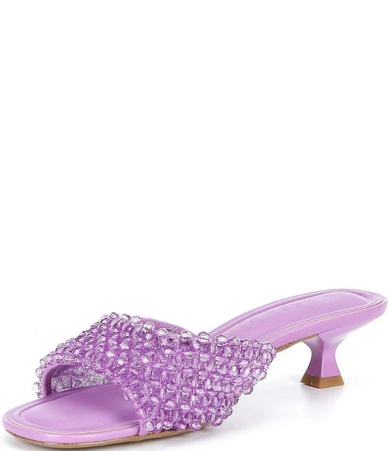 Gianni Bini Billeena Beaded Dress Slide Sandals
