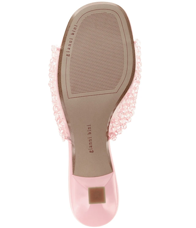 Gianni Bini Lele Satin Rhinestone Embellished Bow Ornament Dress Slide  Sandals | Liberty Center