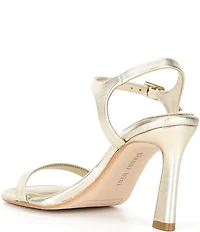 Gianni Bini Blakye Leather Stiletto Heel Dress Sandals