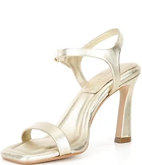 Gianni Bini Blakye Leather Stiletto Heel Dress Sandals