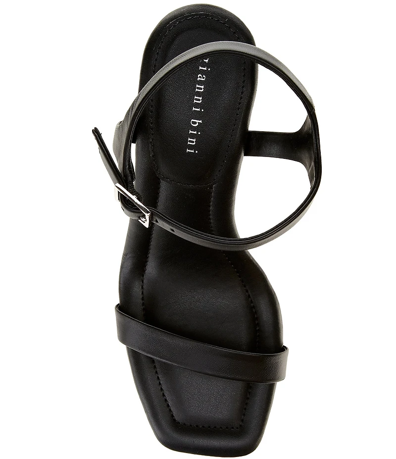 Gianni Bini Blakye Leather Stiletto Heel Dress Sandals