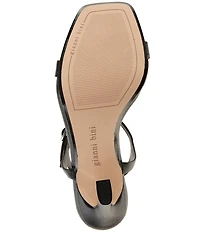 Gianni Bini Blakye Leather Stiletto Heel Dress Sandals