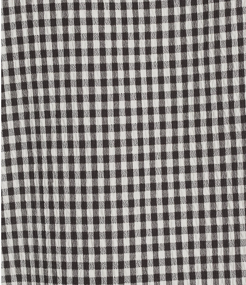 Gianni Bini Bree Gingham Print V-Neck Sleeveless Tie-Front Coordinating Tank