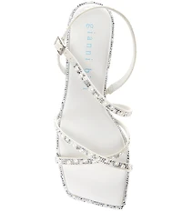Gianni Bini Bridal Collection Alyx Two Rhinestone and Pearl Strappy Kitten Heel Dress Sandals
