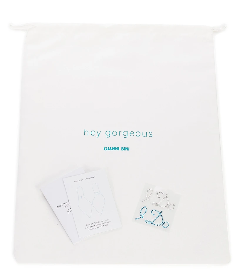 Gianni Bini Bridal Collection Ezlynn Rhinestone Embellished Bow Vinyl Pointed Toe Pumps