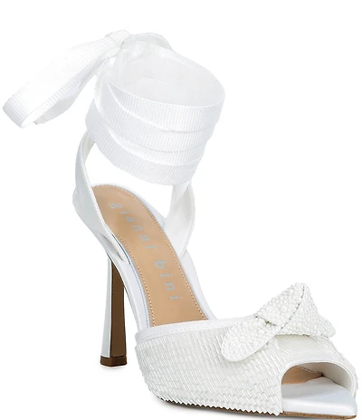 Gianni Bini Bridal Collection Gardner Two Embellished Ballet Lace Up Dress Sandals