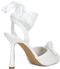 Gianni Bini Bridal Collection Gardner Two Embellished Ballet Lace Up Dress Sandals