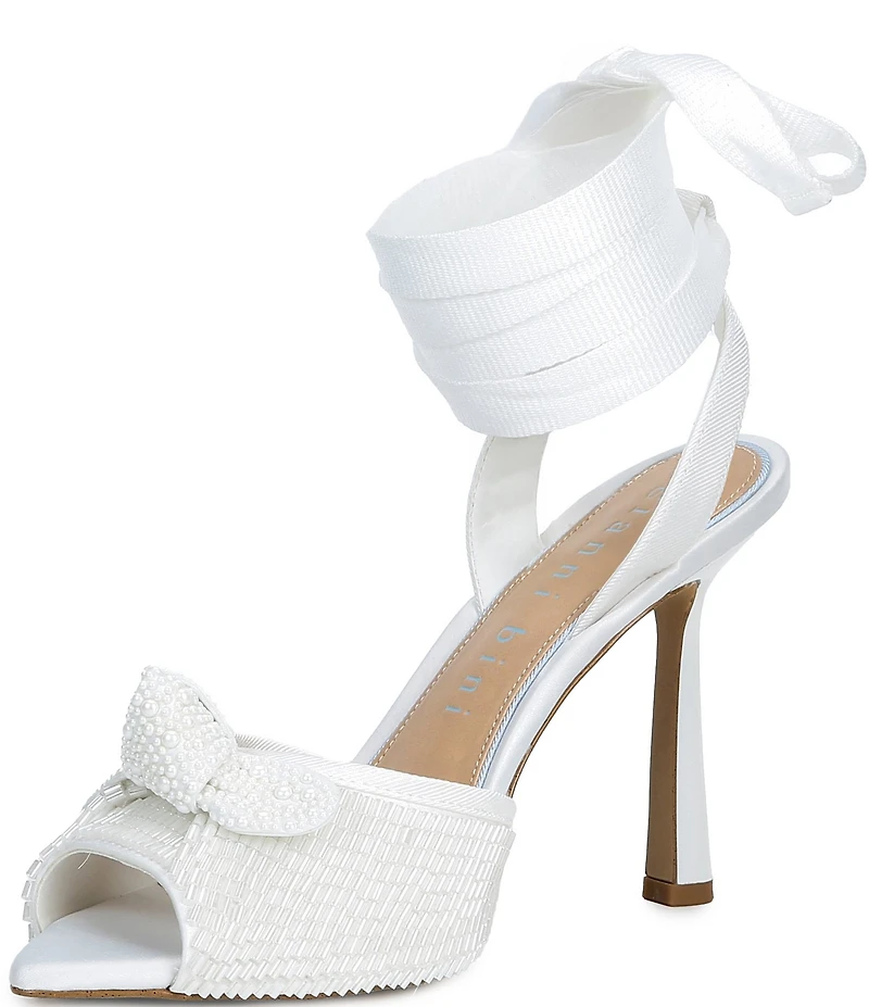 Gianni Bini Bridal Collection Gardner Two Embellished Ballet Lace Up Dress Sandals