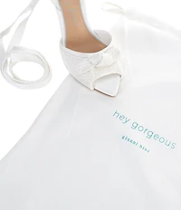 Gianni Bini Bridal Collection Gardner Two Embellished Ballet Lace Up Dress Sandals