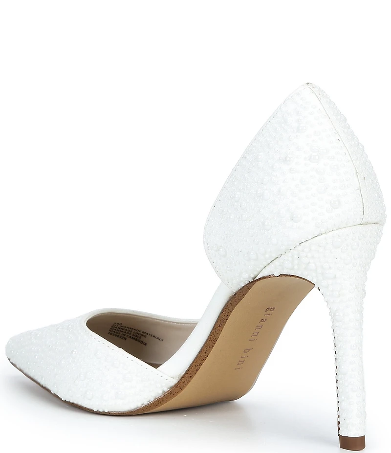 Gianni Bini Bridal Collection Therry Pearl d'Orsay Stiletto Pumps