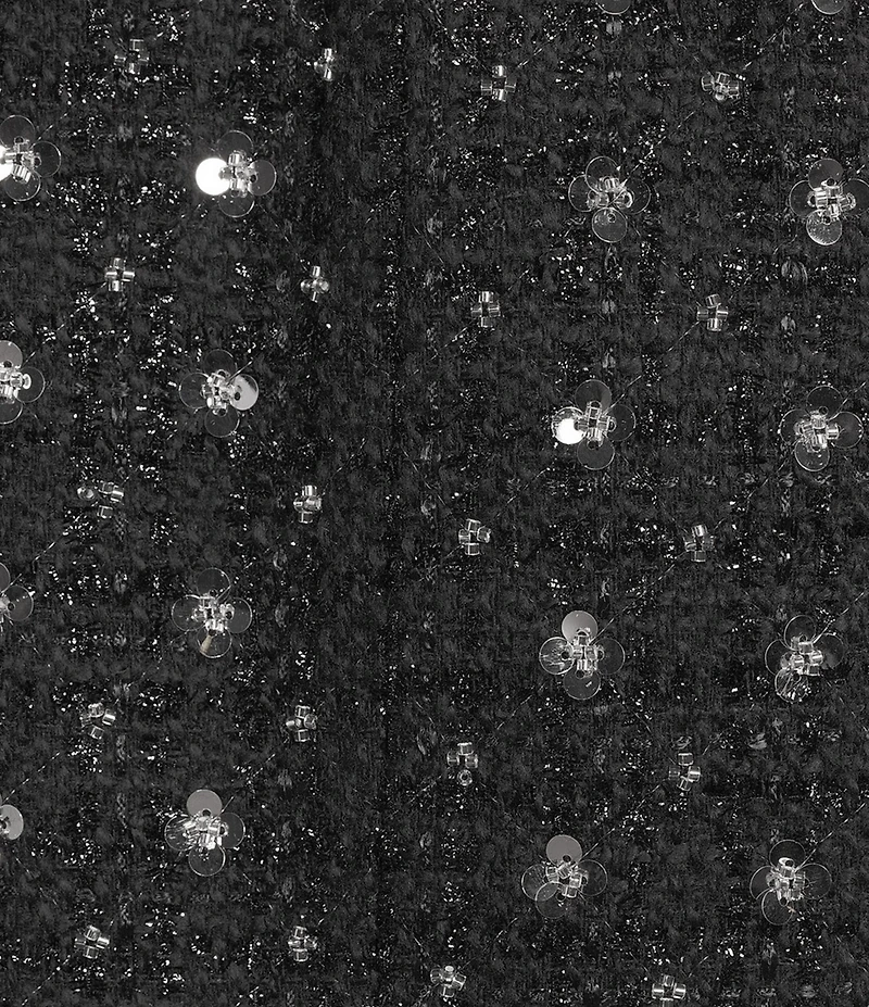 Gianni Bini Brielle Rhinestone Embellished Coordinating Tweed Jacket