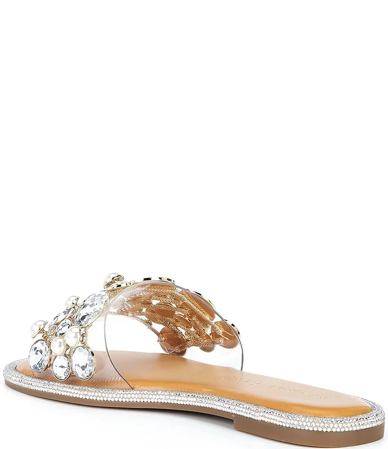 Gianni Bini Bryant Jewel and Pearl Banded Flat Sandals