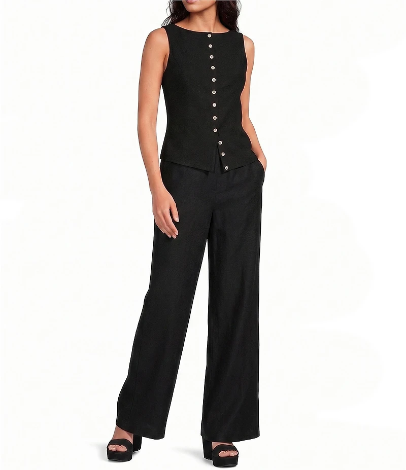 Gianni Bini Button Front Knit Tank