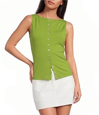 Gianni Bini Button Front Knit Tank