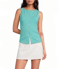 Gianni Bini Button Front Knit Tank