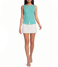 Gianni Bini Button Front Knit Tank