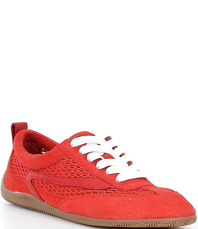 Gianni Bini Cable Suede and Mesh Retro Sneakers