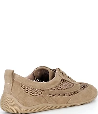 Gianni Bini Cable Suede and Mesh Retro Sneakers