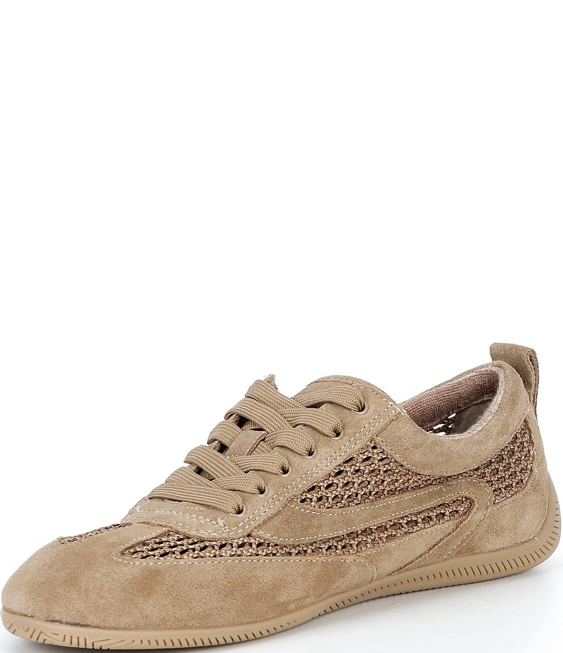 Gianni Bini Cable Suede and Mesh Retro Sneakers