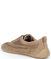 Gianni Bini Cable Suede and Mesh Retro Sneakers