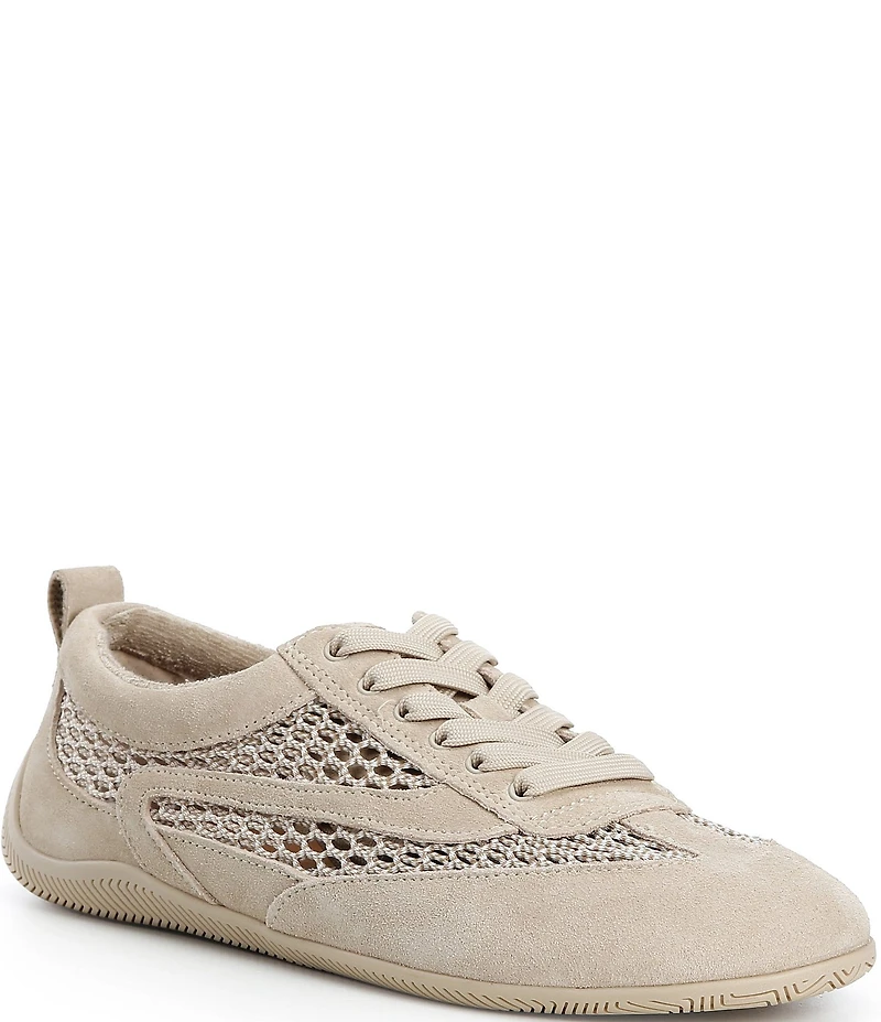 Gianni Bini Cable Suede and Mesh Retro Sneakers