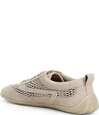 Gianni Bini Cable Suede and Mesh Retro Sneakers