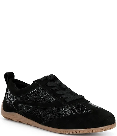 Gianni Bini Cade Suede and Rhinestone Retro Sneakers