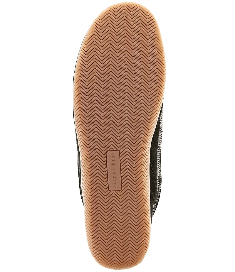 Gianni Bini Cade Suede and Rhinestone Retro Sneakers