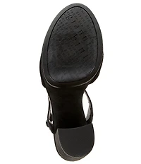 Gianni Bini Calvan Suede Platform Block Heel Sandals
