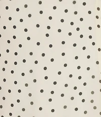 Gianni Bini Campbell Polka Dot Detached Scarf Long Sleeve Chiffon Mini Dress