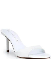 Gianni Bini Camrun Leather Stiletto Slide Sandals