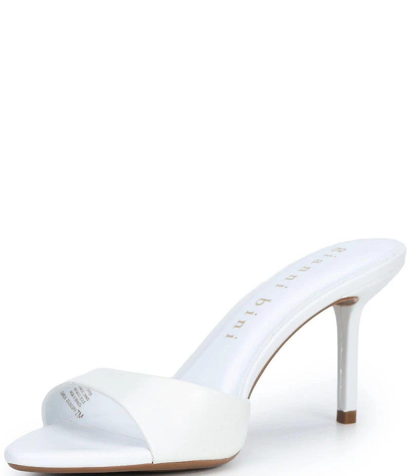 Gianni Bini Camrun Leather Stiletto Slide Sandals