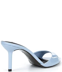 Gianni Bini Camrun Patent Almond Toe Stiletto Slide Sandals