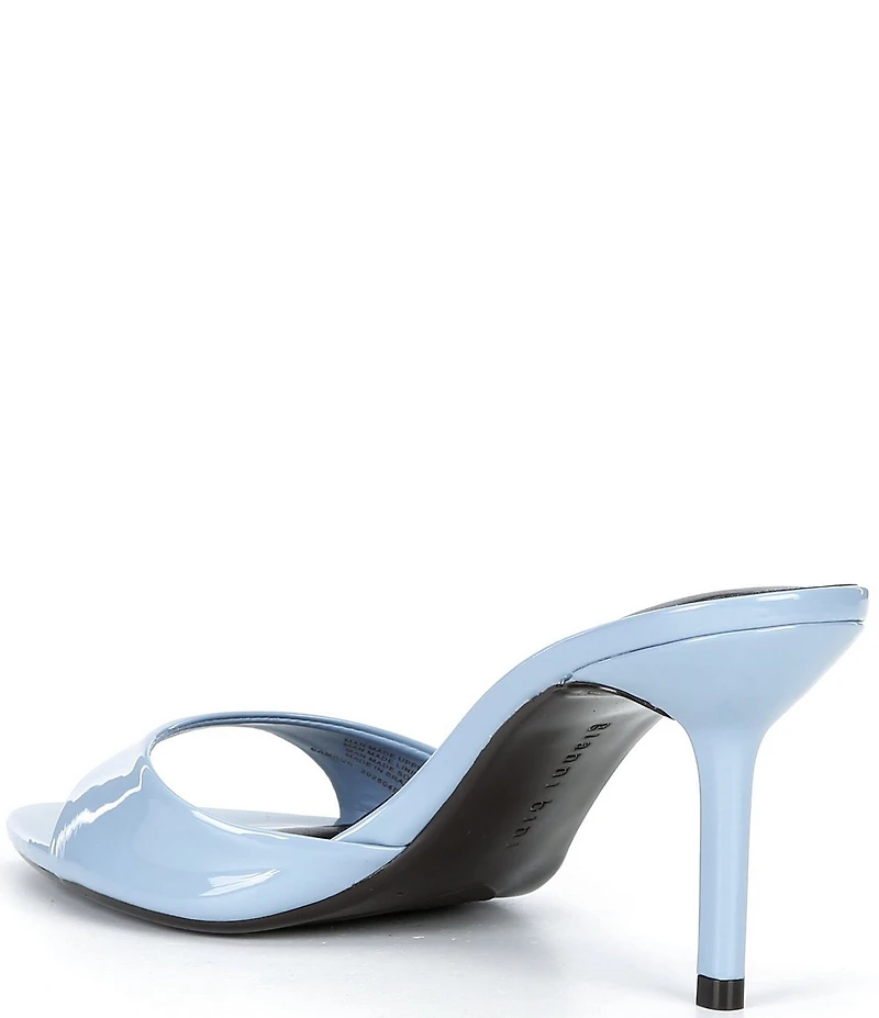 Gianni Bini Camrun Patent Almond Toe Stiletto Slide Sandals