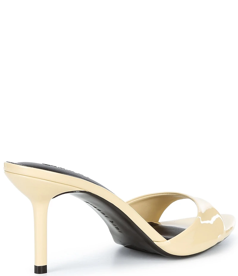Gianni Bini Camrun Patent Almond Toe Stiletto Slide Sandals