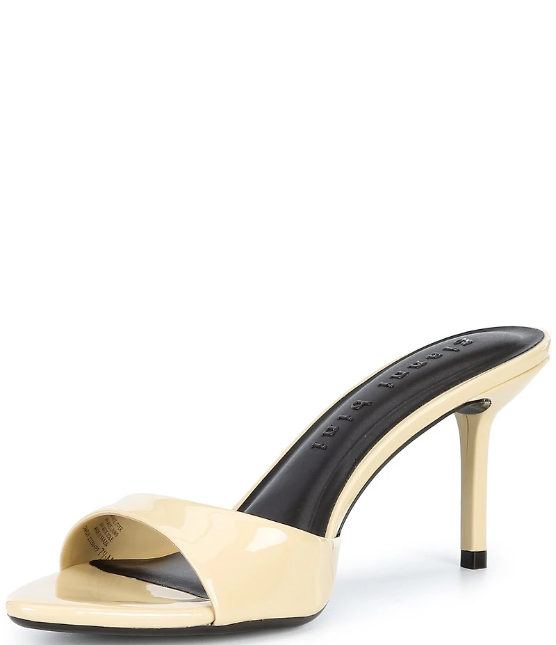 Gianni Bini Camrun Patent Almond Toe Stiletto Slide Sandals