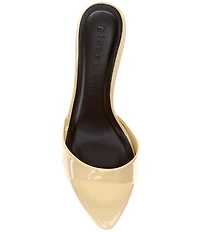 Gianni Bini Camrun Patent Almond Toe Stiletto Slide Sandals
